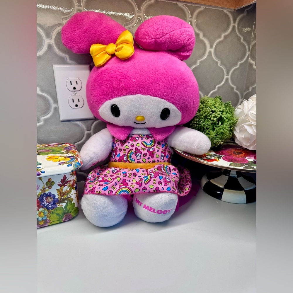 Build-A-Bear My Melody Plush 2023 Sanrio Pink Dress BAB